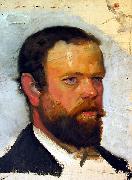 Michael Ancher An unfinished portrait of Adrian Stokes France oil painting artist